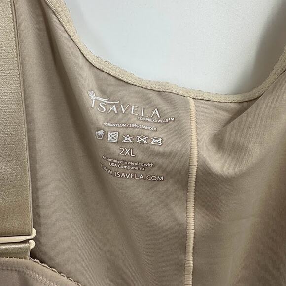 Isavela Compression Bodysuit 2XL Below Knee Length Post Surgery Support - Picture 4 of 10